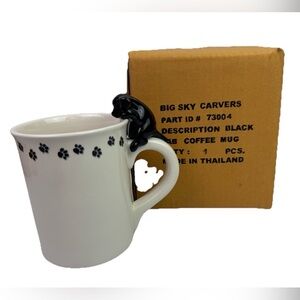 VTG 2001 Big Sky Carvers Large 16 oz Mug 3D Canine Kitchen Collection New Sealed